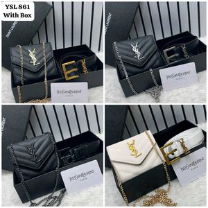 YSL coach Celine belt wallet combo