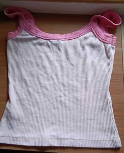 Pink Ribbed Tank Top