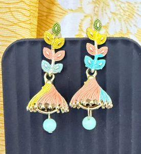 Boho Tassel Jhumka Earrings