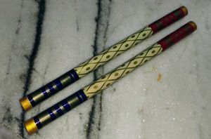 Traditional Designer Wooden Dandiya Sticks Se