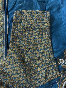 Teal EmbroideredLehnga