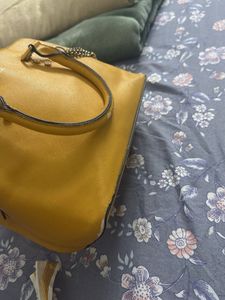 Aldo Yellow Satchel