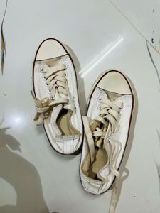 White Canvas Sneakers