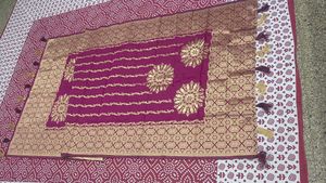 Elegant Purple Banarasi Saree