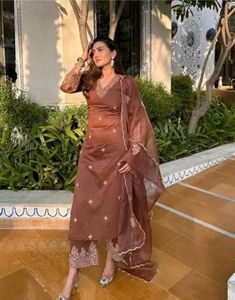 Brown kurta set