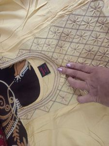 Clever Girl Embroidered Kurti - Size L