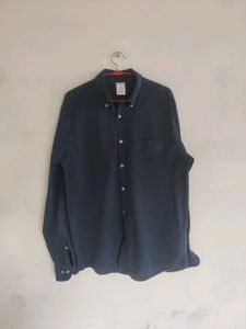 Men's Textured Button-Up Shirt