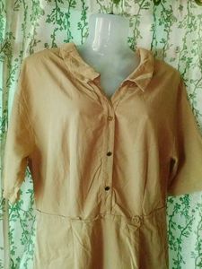 Khaki Mini Dress