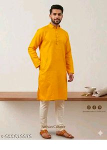 Men's Yellow Kurta