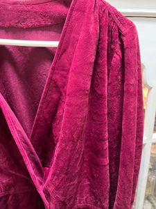Vintage Velvet Wrap Dress