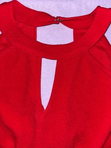 Red Halter Neck Dress
