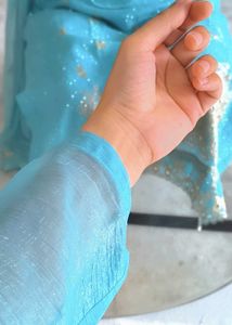sky Blue kamiz duppta trouser sets
