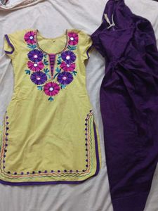 Embroidered Kurta and salwar Set