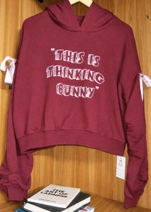 Thinking Bunny Graphic Hoodie