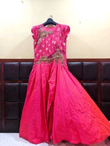 Beautiful Pink Embroidered Gown
