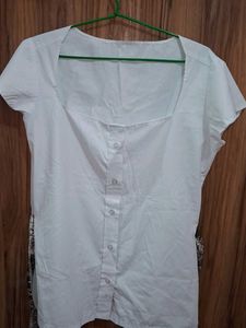 y2k  White Square Neck top🤍🫶