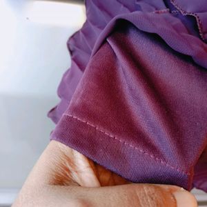 Beautiful Purple Colour Frock Combo