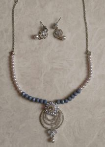 Pearl & Crystal Necklace Set