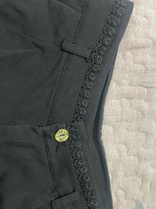black mini shorts