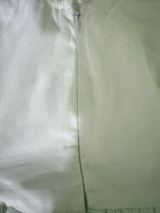 Elegant White Puff Sleeve Party Dress