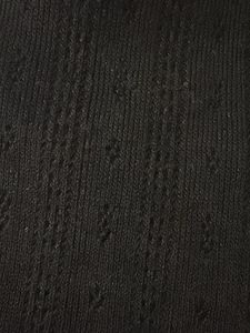 Black Cropped Ribbed T-Shirt