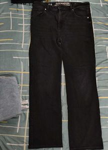 Classic Black Straight Leg Jeans