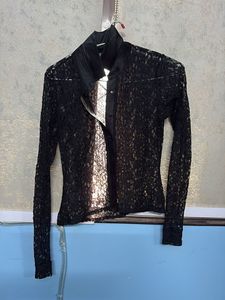 Elegant Black Lace Blouse