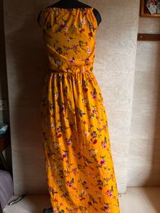 Yellow Floral Maxi Dress