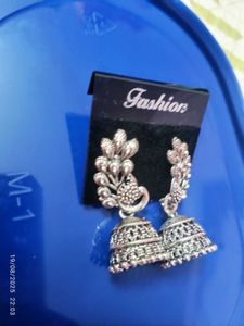 New Silver Jhumka Earrings