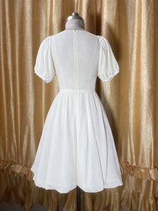 Cute White Bow Dress
