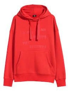H&M - Red Graphic Print Hoodie