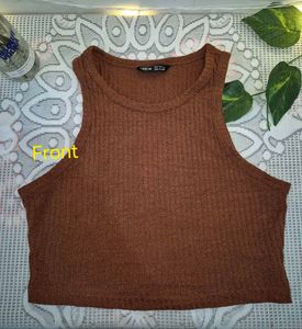 Ribbed Cropped Tank Top