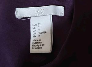 Elegant Purple Long Sleeve Dress