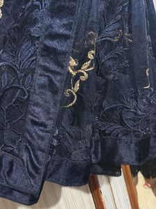 Elegant Embroidered Net Saree