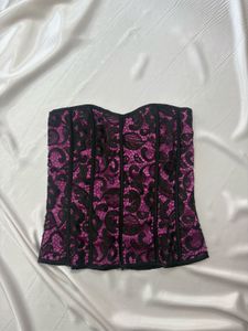 Purple Lace Corset Top