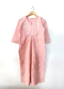 Pink Printed Kurta (Women's)