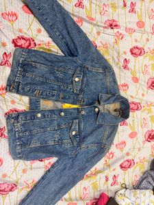 H&amp;M Tweety Denim Jacket "Too Sweet For You"