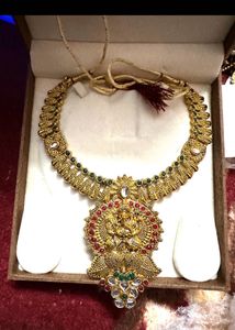 Traditional Indian Gold Necklace Heavy Ganesha Sty