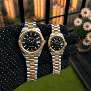 Rolex Datejust Two-Tone Watch Pair COUPLE WATCHES