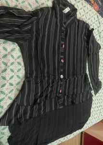 Wonderful...Striped Hi-Lo Dress