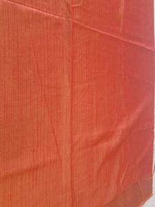 Elegant Orange Fabric/blouse piece Gold border