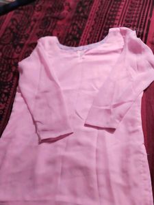 Pretty Pink Silk Blouse