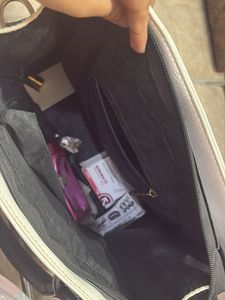 Coach White Leather Tote Bag