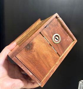 Wooden "BANK" Piggy Bank