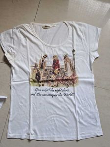 Bundle of 2 White Graphic Tees