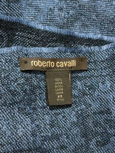 Roberto Cavalli Navy Scarf