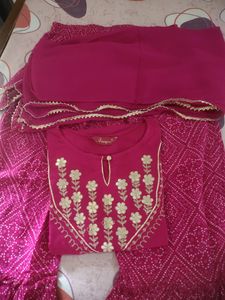 Bandhani Print Kurta Sharara
