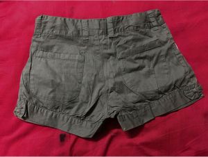 Chic Grey Shorts with Lace Detail