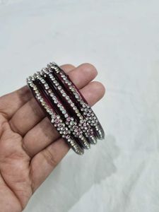 Designer Embellished Bangles Set Combo (8 pieces)