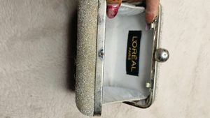 Sparkly Silver Clutch